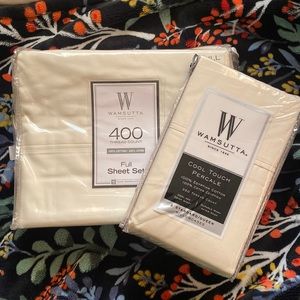 Wamsutta full sheet set / 2 standard queen pillow cases